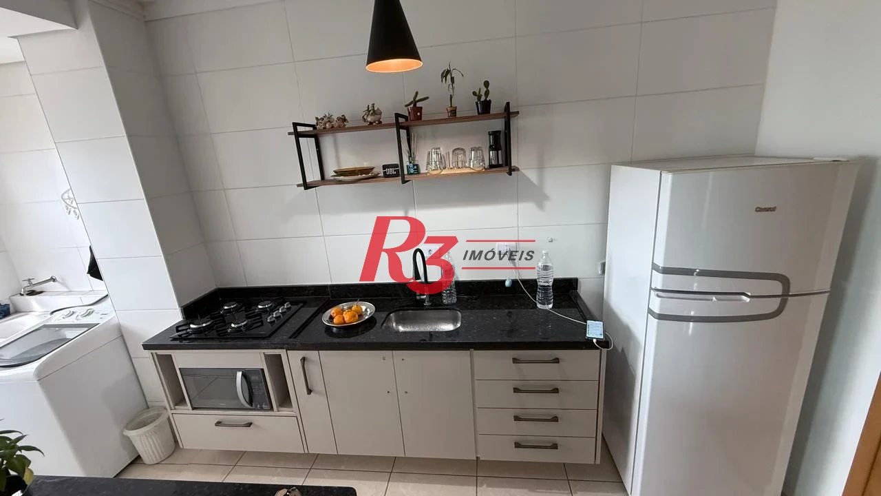 Apartamento com 1 dormitório, 42 m² - venda por R$ 370.000,00 ou aluguel por R$ 3.500,00/mês - Macuco - Santos/SP