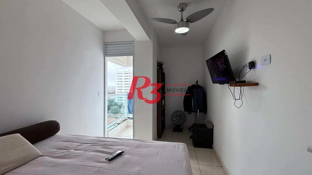 Apartamento com 1 dormitório, 42 m² - venda por R$ 370.000,00 ou aluguel por R$ 3.500,00/mês - Macuco - Santos/SP