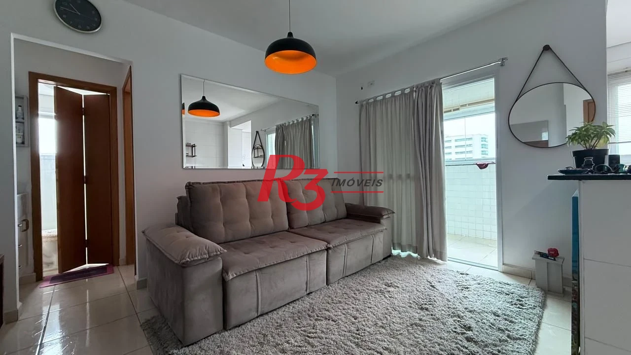 Apartamento com 1 dormitório, 42 m² - venda por R$ 370.000,00 ou aluguel por R$ 3.500,00/mês - Macuco - Santos/SP