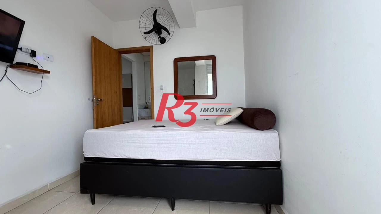 Apartamento com 1 dormitório, 42 m² - venda por R$ 370.000,00 ou aluguel por R$ 3.500,00/mês - Macuco - Santos/SP