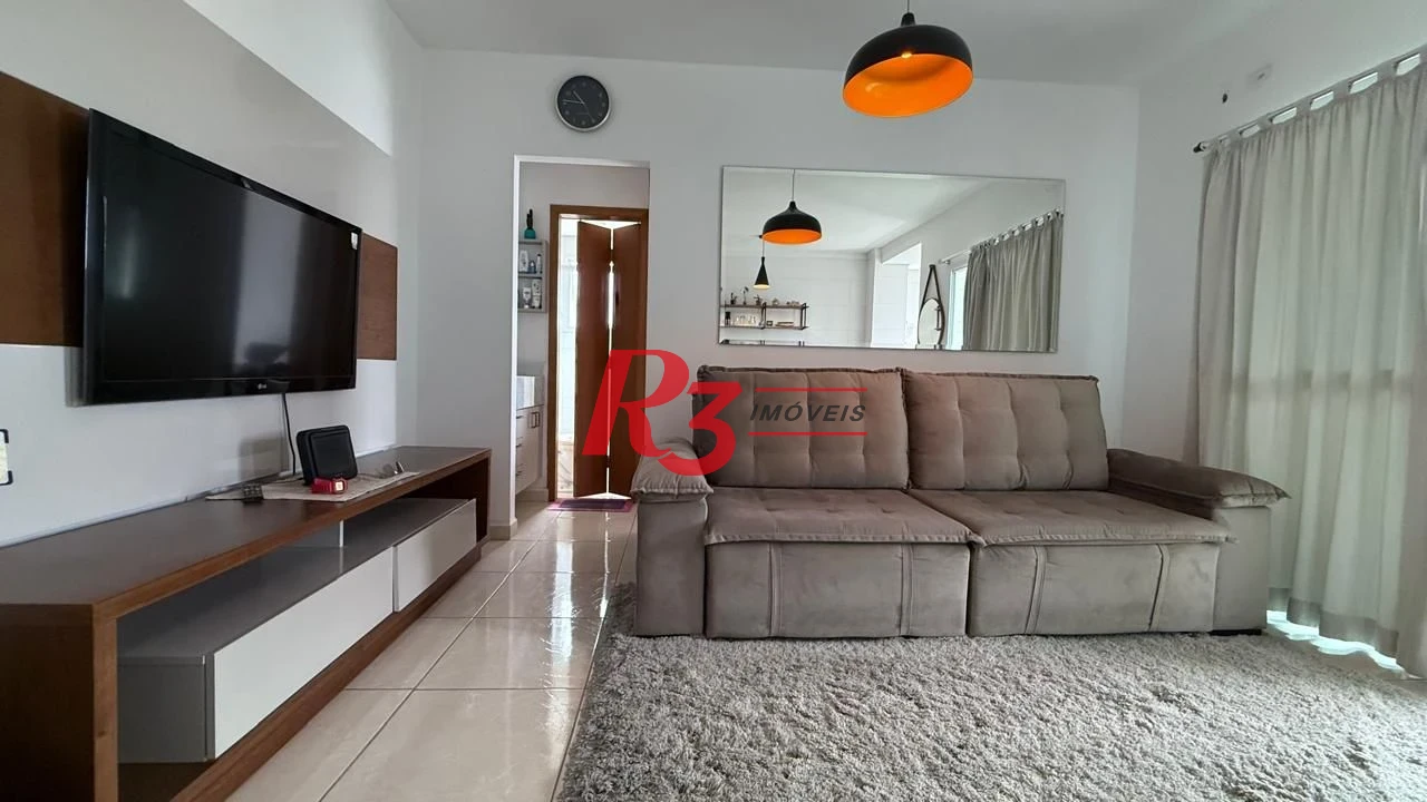 Apartamento com 1 dormitório, 42 m² - venda por R$ 370.000,00 ou aluguel por R$ 3.500,00/mês - Macuco - Santos/SP