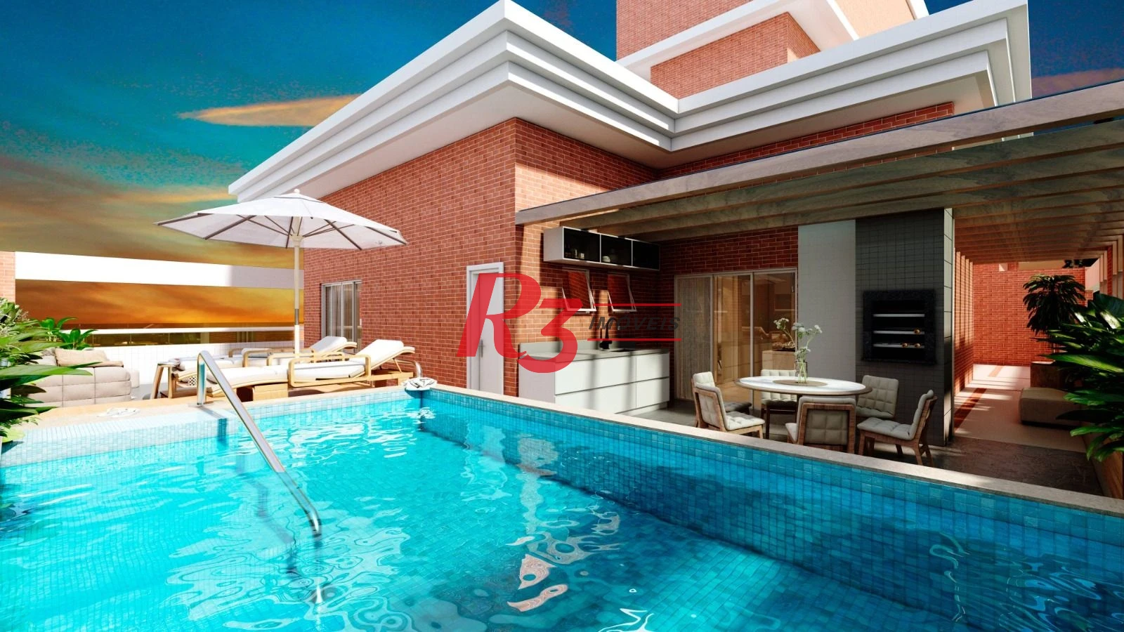 Cobertura à venda, 323 m² por R$ 4.000.000,00 - Canto do Forte - Praia Grande/SP