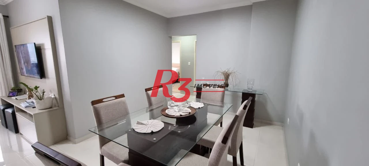 Apartamento com 3 dormitórios à venda, 107 m² por R$ 1.150.000,00 - Embaré - Santos/SP