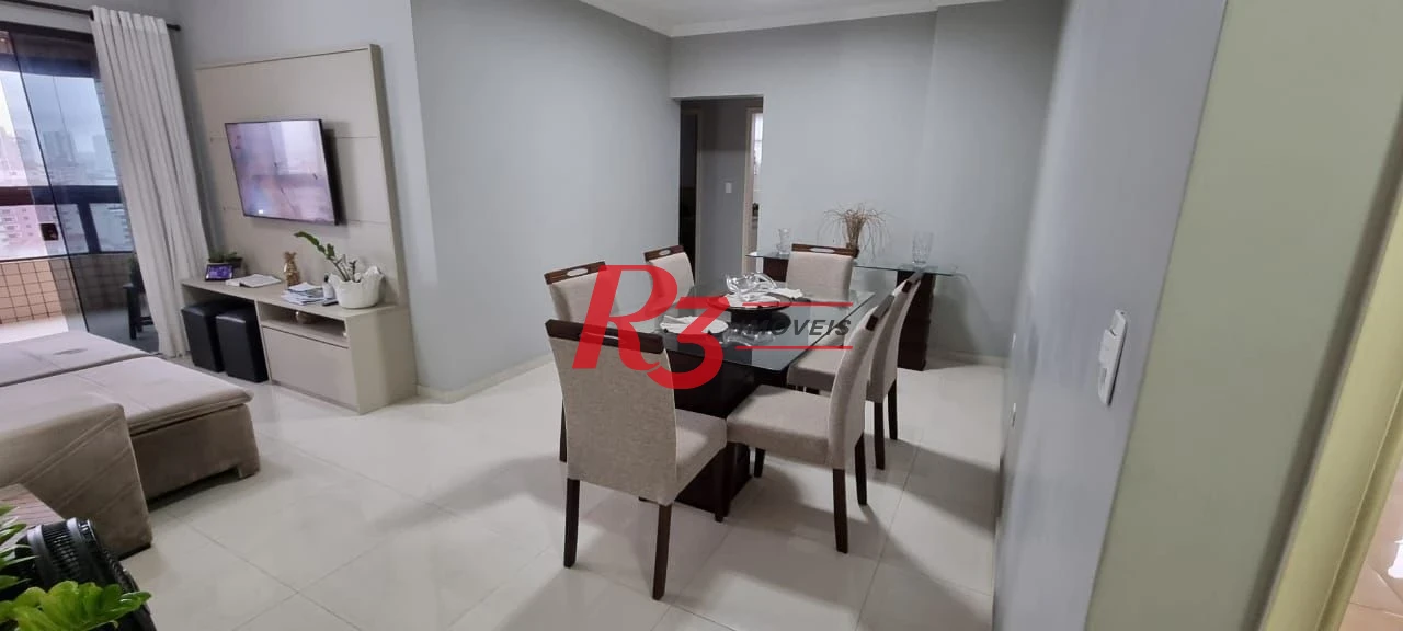 Apartamento com 3 dormitórios à venda, 107 m² por R$ 1.150.000,00 - Embaré - Santos/SP