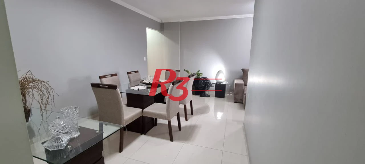 Apartamento com 3 dormitórios à venda, 107 m² por R$ 1.150.000,00 - Embaré - Santos/SP