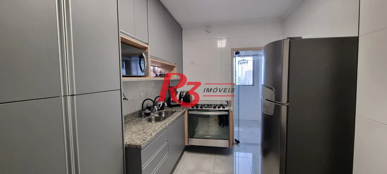 Apartamento com 3 dormitórios à venda, 107 m² por R$ 1.150.000,00 - Embaré - Santos/SP