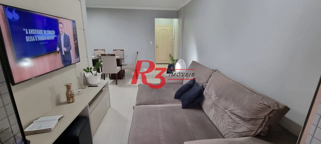 Apartamento com 3 dormitórios à venda, 107 m² por R$ 1.150.000,00 - Embaré - Santos/SP