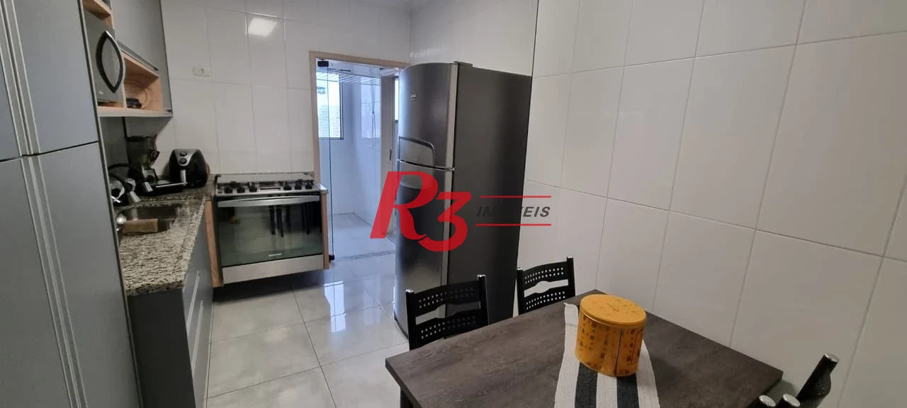 Apartamento com 3 dormitórios à venda, 107 m² por R$ 1.150.000,00 - Embaré - Santos/SP