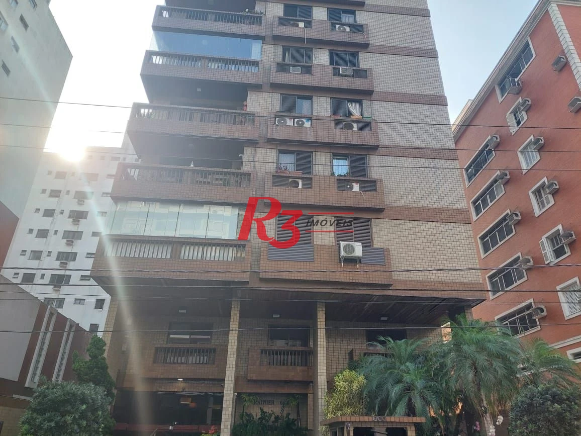 Apartamento com 3 dormitórios à venda, 149 m² - Embaré - Santos/SP