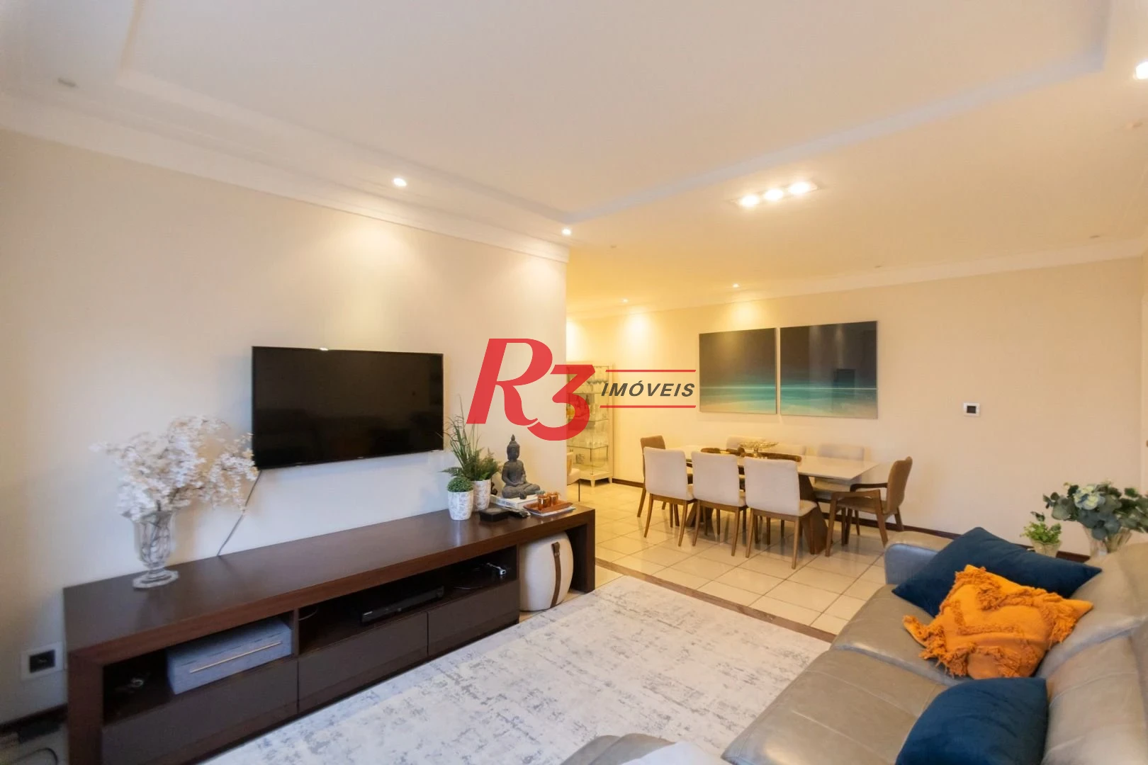 Apartamento com 3 dormitórios à venda, 146 m² por R$ 1.190.000,00 - Embaré - Santos/SP