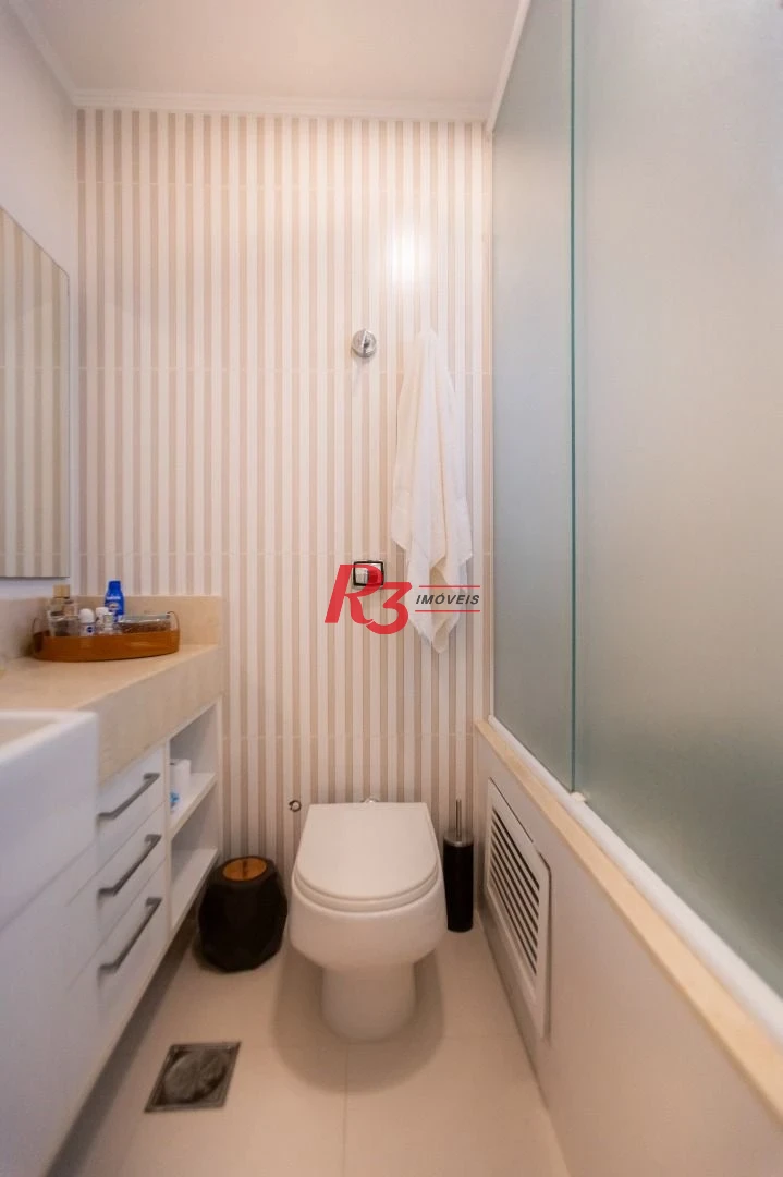 Apartamento com 3 dormitórios à venda, 146 m² por R$ 1.190.000,00 - Embaré - Santos/SP