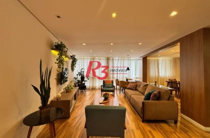 Apartamento à venda, 140 m² por R$ 1.290.000,00 - Gonzaga - Santos/SP