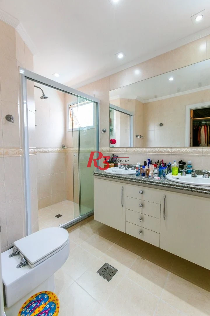 Apartamento com 4 dormitórios para alugar, 204 m² por R$ 23.000,01/mês - Gonzaga - Santos/SP