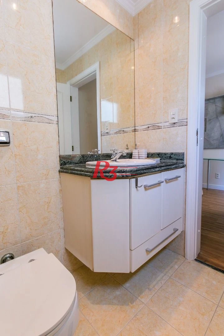 Apartamento com 4 dormitórios para alugar, 204 m² por R$ 23.000,01/mês - Gonzaga - Santos/SP