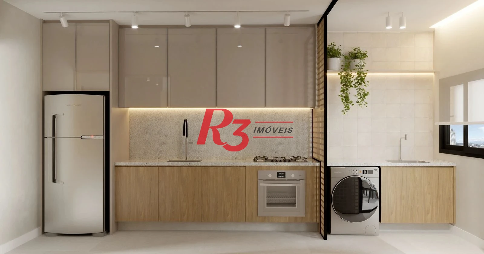 Apartamento à venda, 89 m² por R$ 1.268.420,59 - Boqueirão - Santos/SP