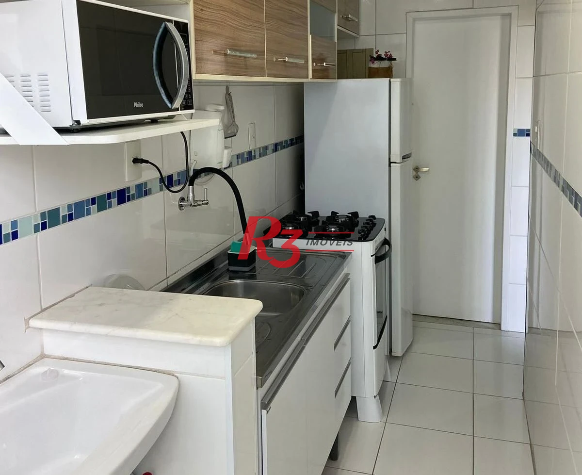 Apartamento com 1 dormitório à venda, 45 m² por R$ 380.000,00 - Aparecida - Santos/SP