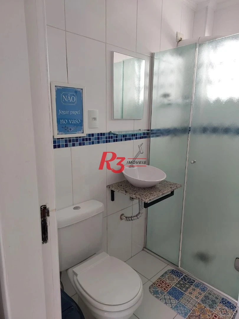 Apartamento com 1 dormitório à venda, 45 m² por R$ 380.000,00 - Aparecida - Santos/SP