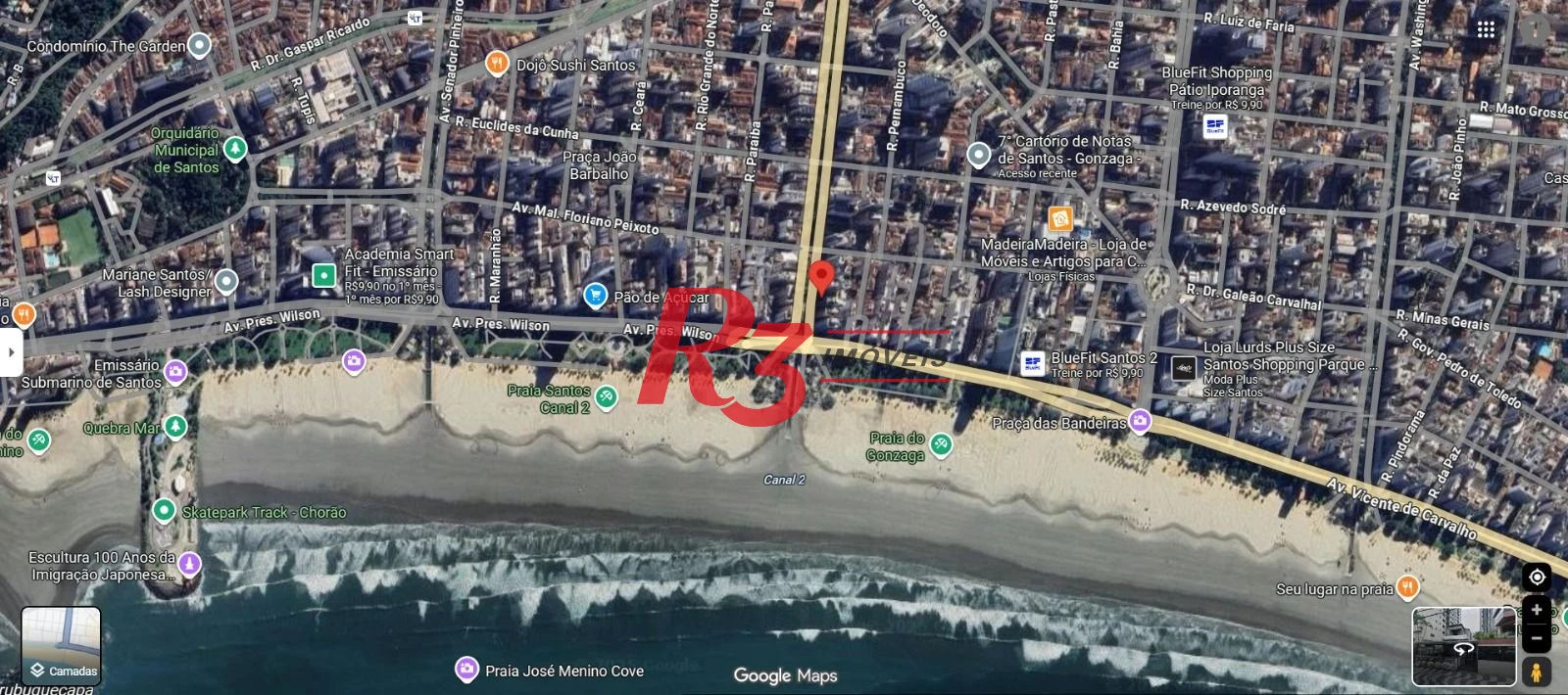 Terreno para alugar, 447 m² por R$ 35.000,00/mês - Vila Belmiro - Santos/SP