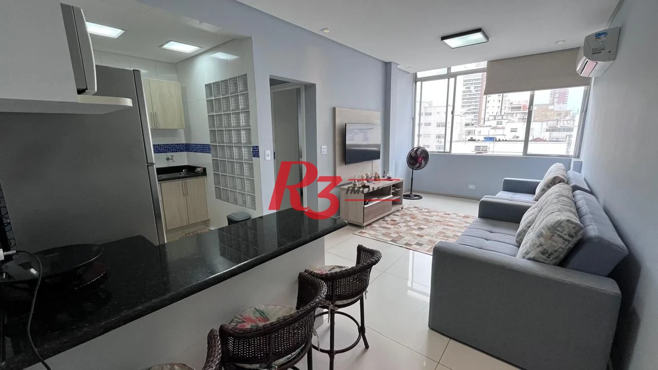 Apartamento à venda, 48 m² por R$ 490.000,00 - Gonzaga - Santos/SP