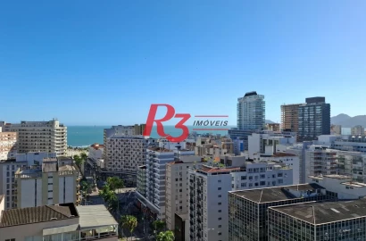 Apartamento com 2 dormitórios à venda, 97 m² por R$ 1.290.000,00 - Gonzaga - Santos/SP