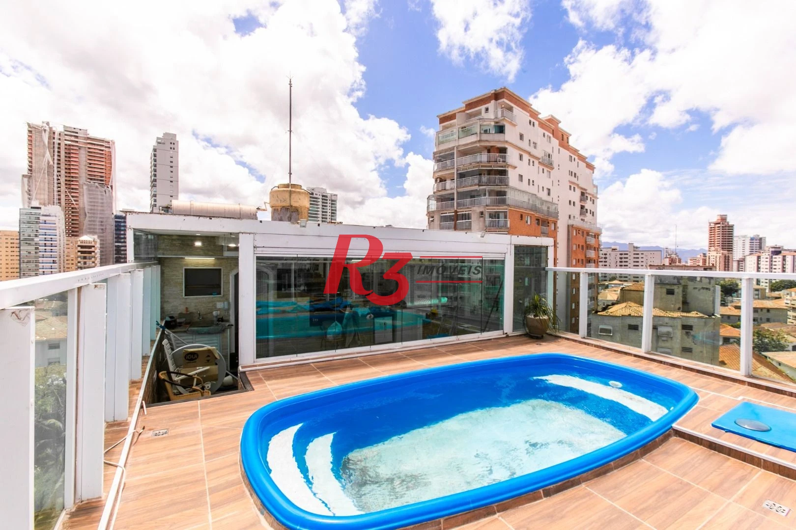 Cobertura com 3 dormitórios à venda, 274 m² por R$ 1.800.000,00 - Ponta da Praia - Santos/SP