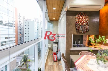Apartamento à venda, 243 m² por R$ 2.900.000,00 - Gonzaga - Santos/SP