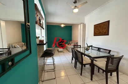 Apartamento com 2 dormitórios à venda, 57 m² por R$ 469.000,00 - Boqueirão - Santos/SP