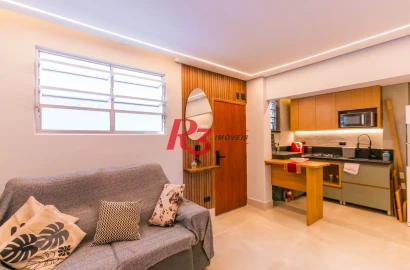 Apartamento com 2 dormitórios à venda, 48 m² por R$ 480.000,00 - Aparecida - Santos/SP