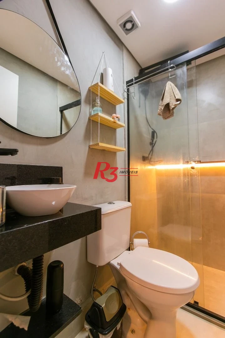 Apartamento com 2 dormitórios à venda, 48 m² por R$ 480.000,00 - Aparecida - Santos/SP