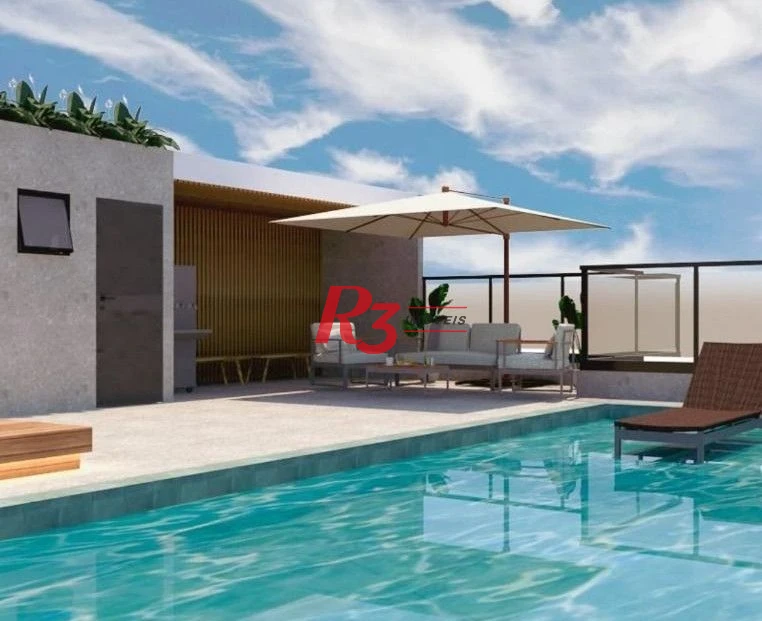 Apartamento à venda, 39 m² por R$ 480.000,00 - José Menino - Santos/SP