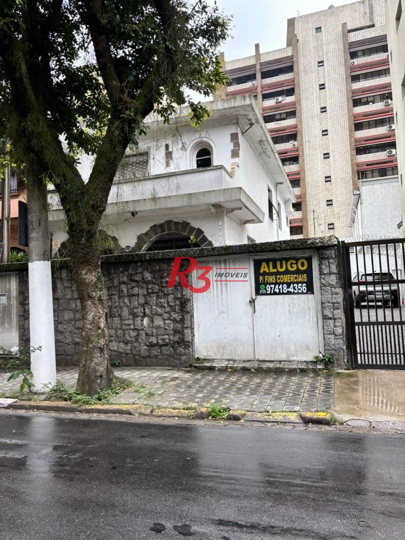 Sobrado com 3 dormitórios para alugar, 235 m² por R$ 15.900,00/mês - Gonzaga - Santos/SP