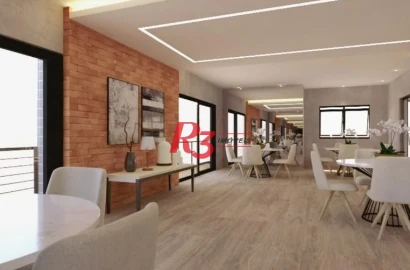 Apartamento com 2 dormitórios à venda, 70 m² por R$ 915.000,00 - José Menino - Santos/SP