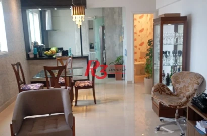 Apartamento Duplex com 3 dormitórios à venda, 124 m² por R$ 1.400.000,00 - Marapé - Santos/SP