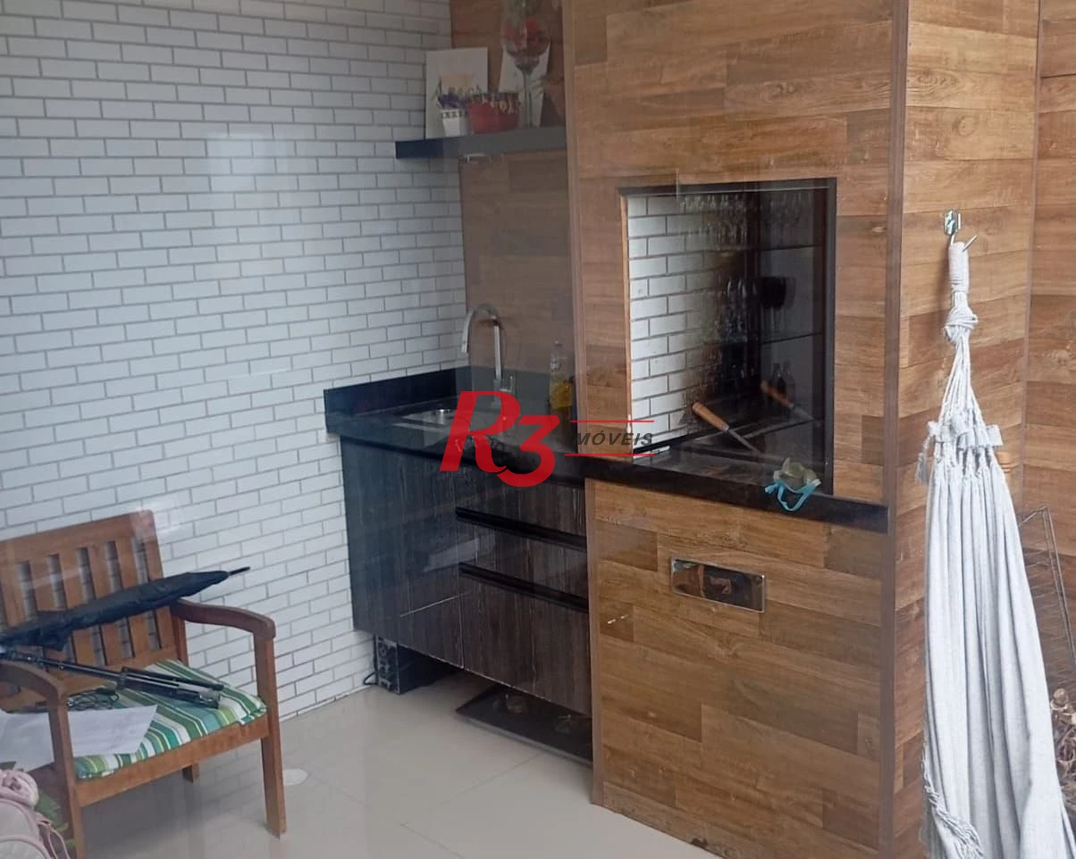 Apartamento Duplex com 3 dormitórios à venda, 124 m² por R$ 1.400.000,00 - Marapé - Santos/SP