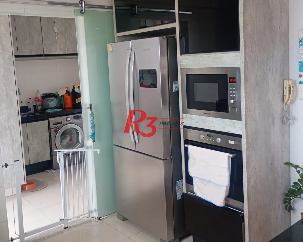 Apartamento Duplex com 3 dormitórios à venda, 124 m² por R$ 1.400.000,00 - Marapé - Santos/SP