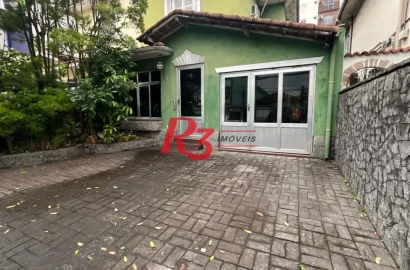 Casa com 3 dormitórios para alugar, 283 m² por R$ 12.000,00/mês - Macuco - Santos/SP