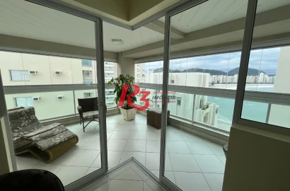 Apartamento com 3 dormitórios para alugar, 156 m² por R$ 10.000,00/mês - Astúrias - Praia - Guarujá/SP