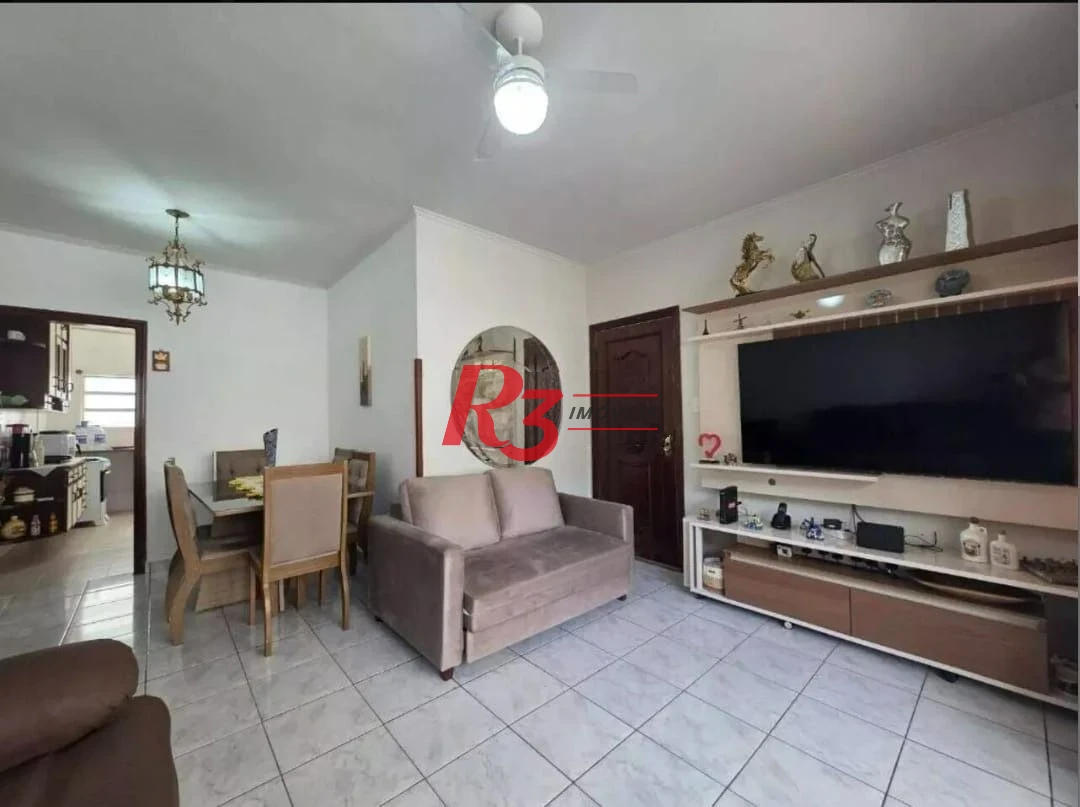 Apartamento com 2 dormitórios à venda, 83 m² por R$ 405.000,00 - José Menino - Santos/SP