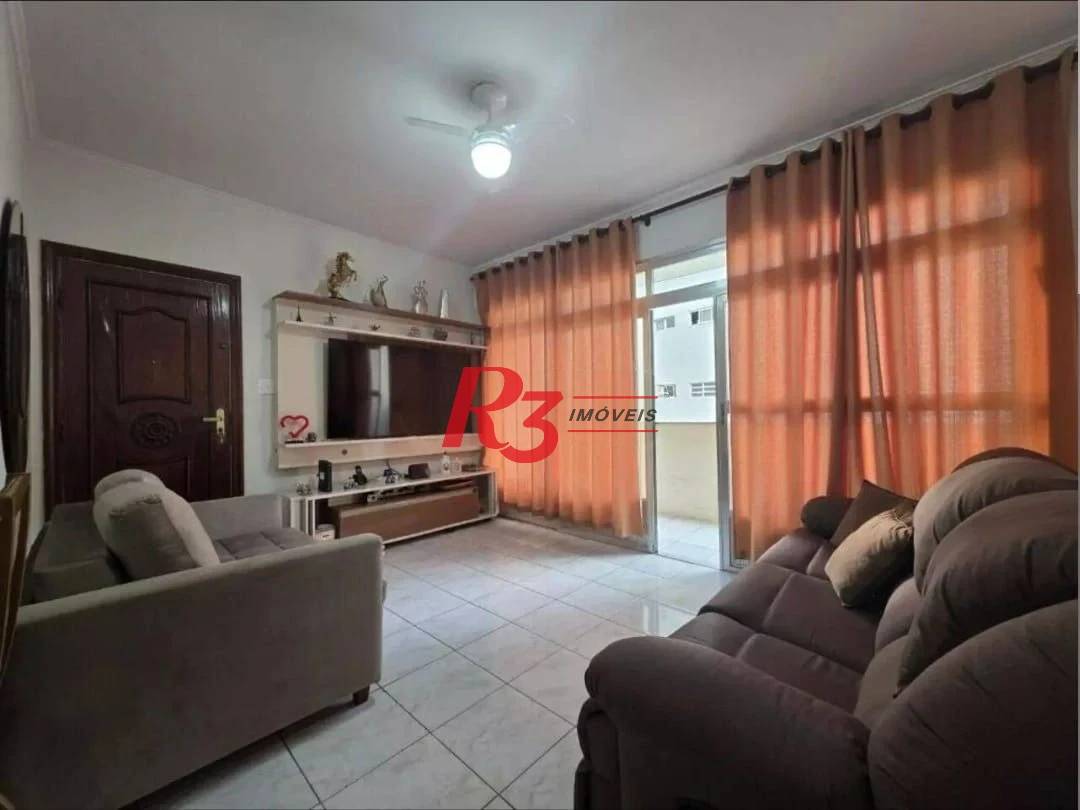 Apartamento com 2 dormitórios à venda, 83 m² por R$ 405.000,00 - José Menino - Santos/SP