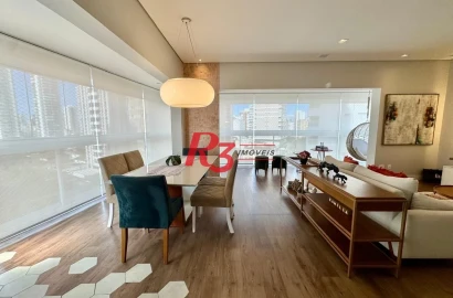 Apartamento com 3 dormitórios, 160 m² - venda por R$ 2.150.000,00 ou aluguel por R$ 15.764,00/mês - Boqueirão - Santos/SP