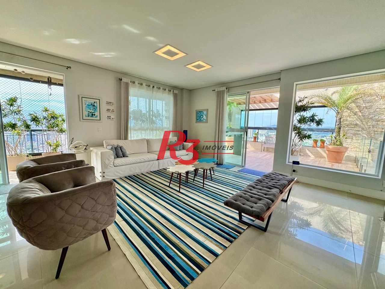 Cobertura com 4 dormitórios à venda, 478 m² por R$ 5.350.000,00 - Vila Rica - Santos/SP