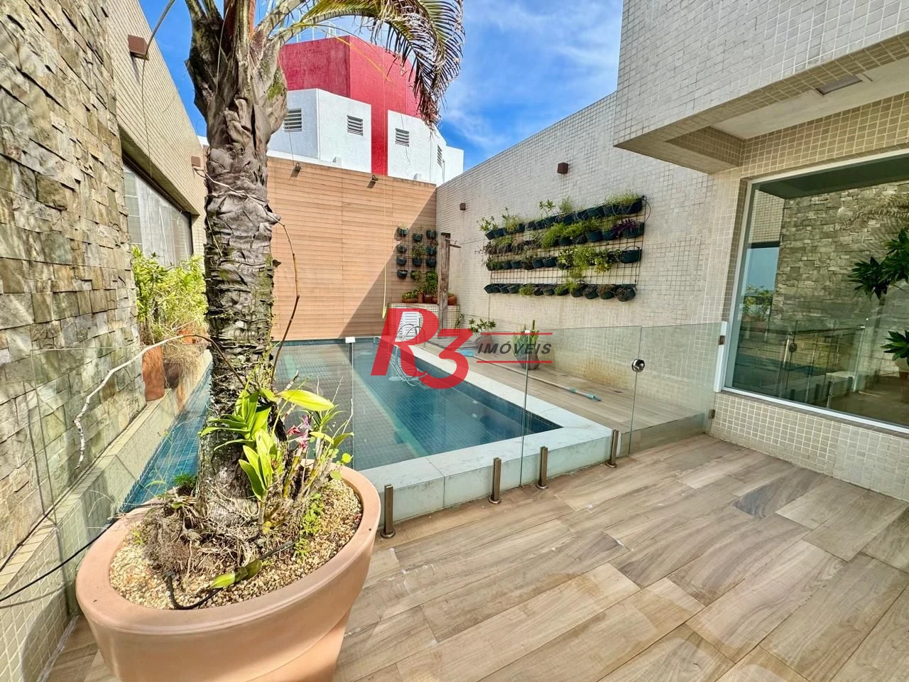 Cobertura com 4 dormitórios à venda, 478 m² por R$ 5.350.000,00 - Vila Rica - Santos/SP