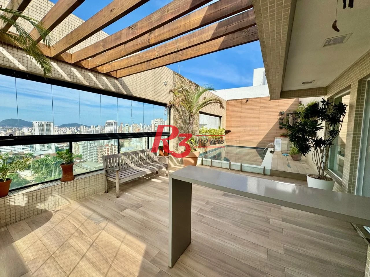 Cobertura com 4 dormitórios à venda, 478 m² por R$ 5.350.000,00 - Vila Rica - Santos/SP