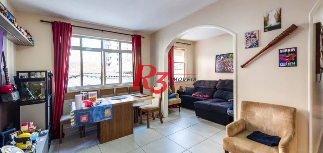 Apartamento com 3 dormitórios à venda, 85 m² por R$ 480.000,00 - Boqueirão - Santos/SP