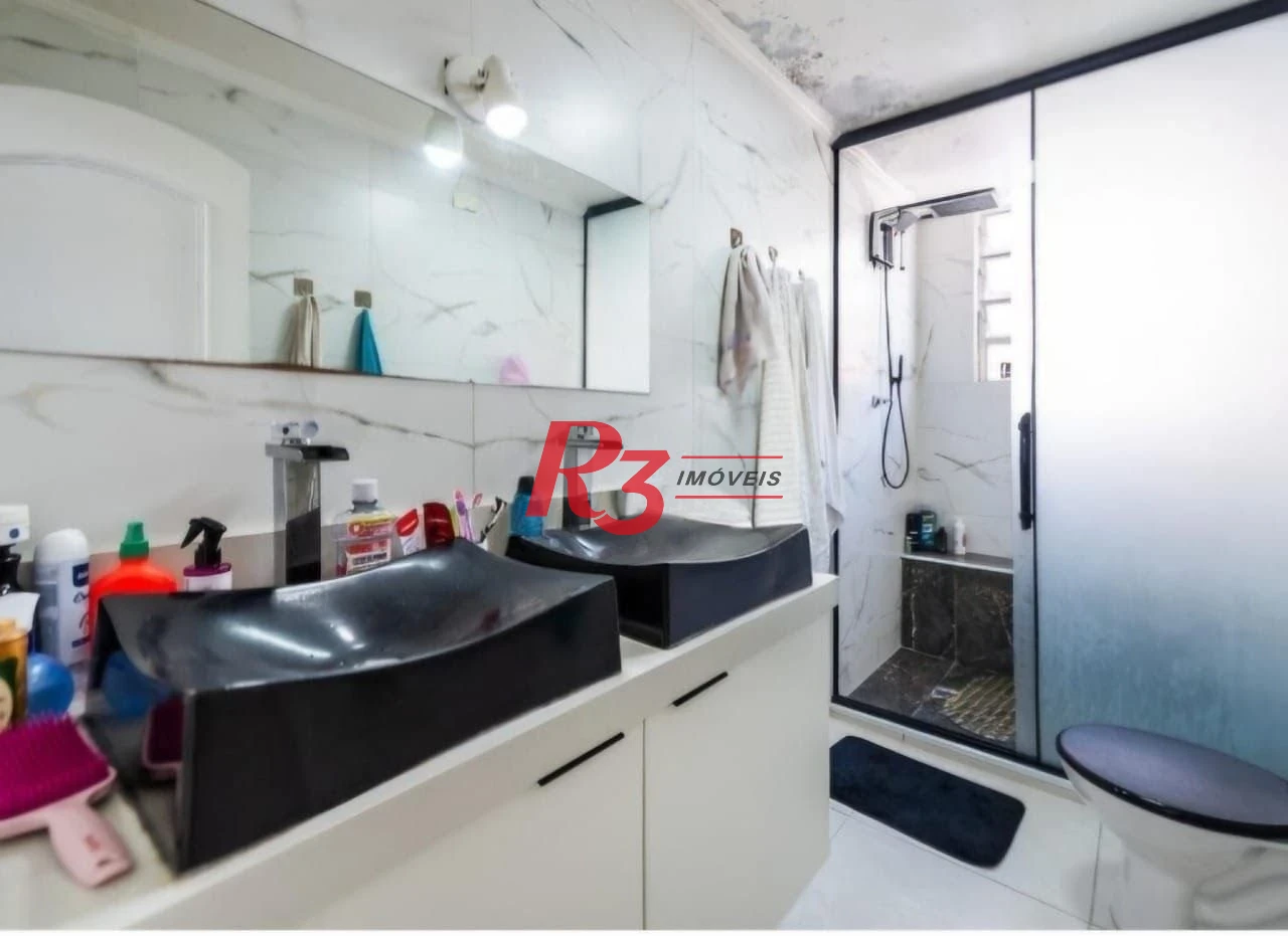 Apartamento com 3 dormitórios à venda, 85 m² por R$ 480.000,00 - Boqueirão - Santos/SP
