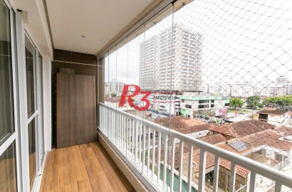 Apartamento com 2 dormitórios à venda, 69 m² - Encruzilhada - Santos/SP