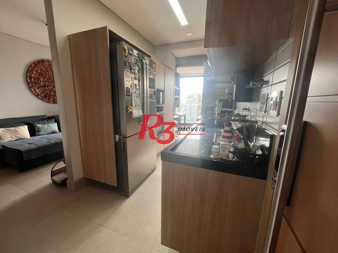 Apartamento com 1 dormitório à venda, 60 m² por R$ 880.000,00 - Aparecida - Santos/SP