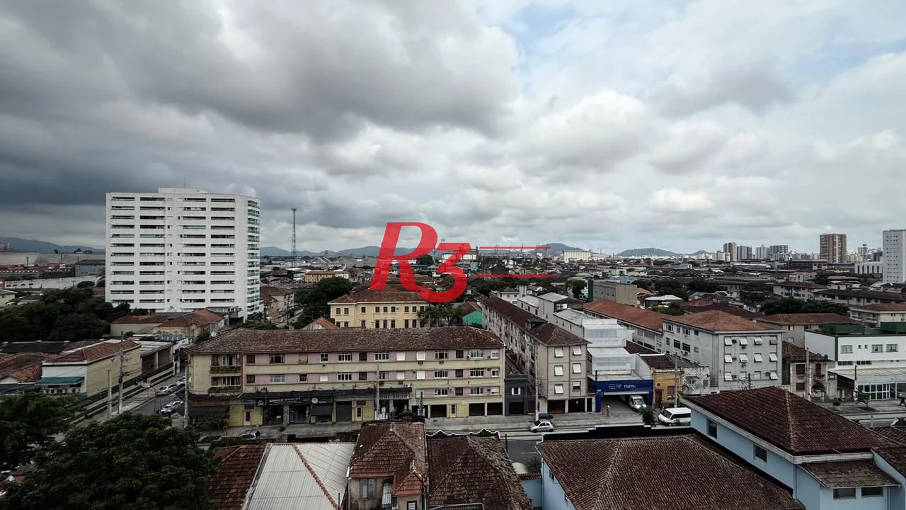 Apartamento com 1 dormitório para alugar, 42 m² - Macuco - Santos/SP