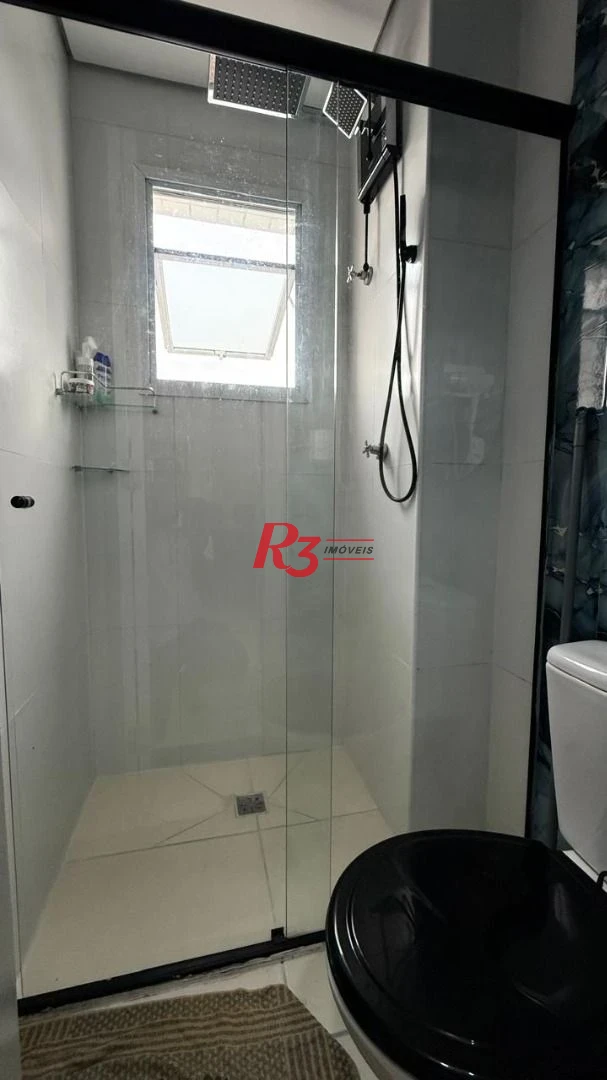 Apartamento com 1 dormitório para alugar, 42 m² - Macuco - Santos/SP