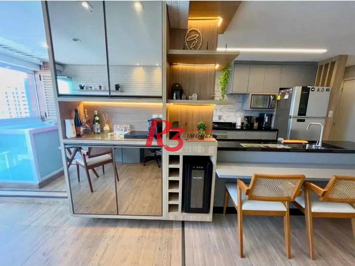 Apartamento com 2 dormitórios à venda, 77 m² por R$ 1.100.000,00 - Ponta da Praia - Santos/SP